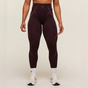 Gymshark Apex Lift Seamless Leggings - Cherry Purple/Build Pink